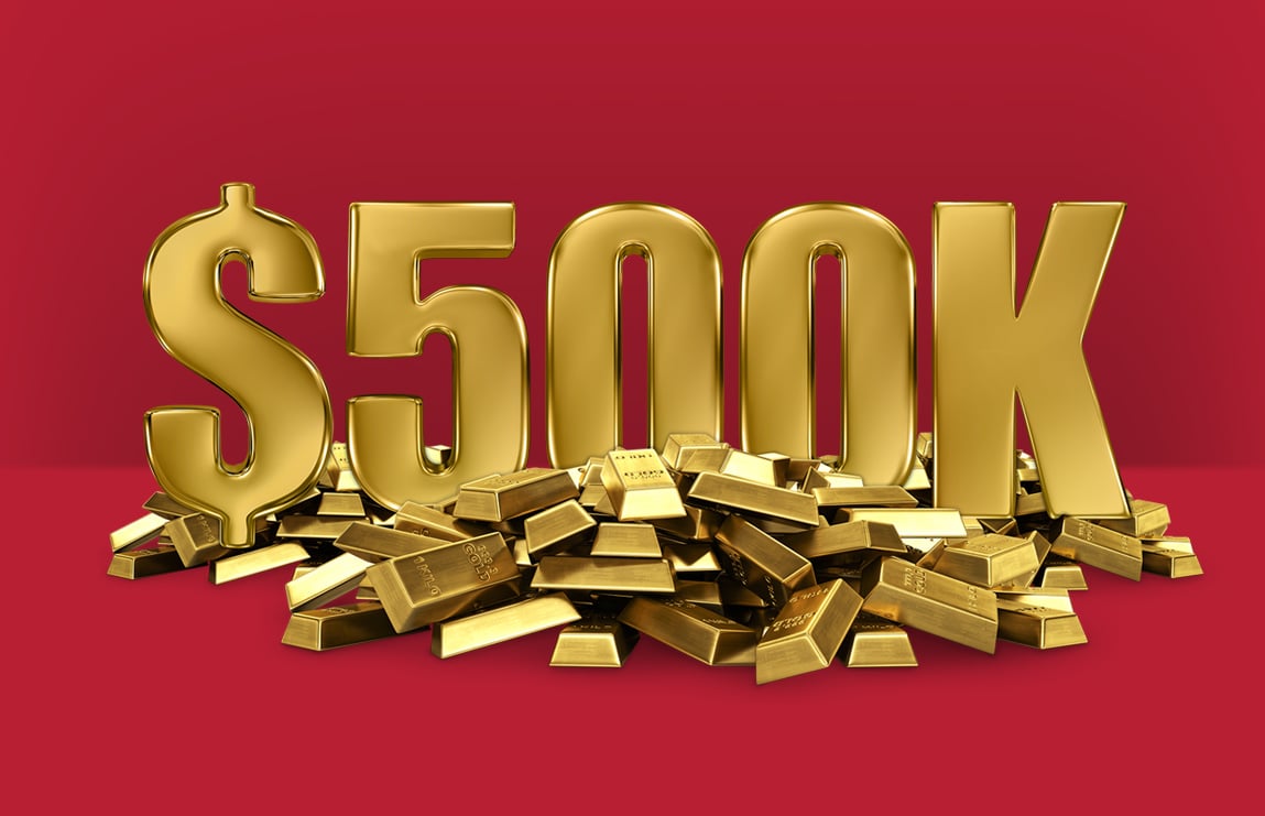 Half a million Early Bird Prize